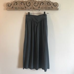Blue mid length skirt